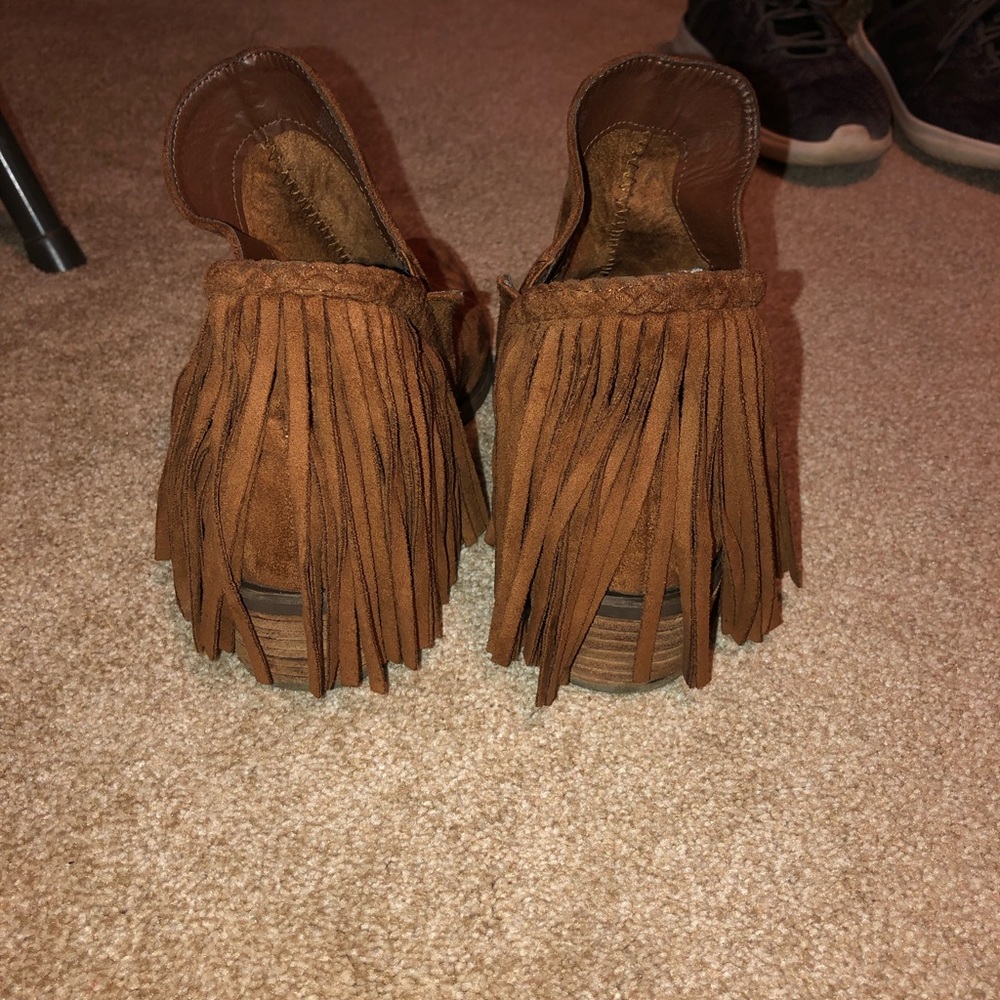 Not Rated Fringe Booties